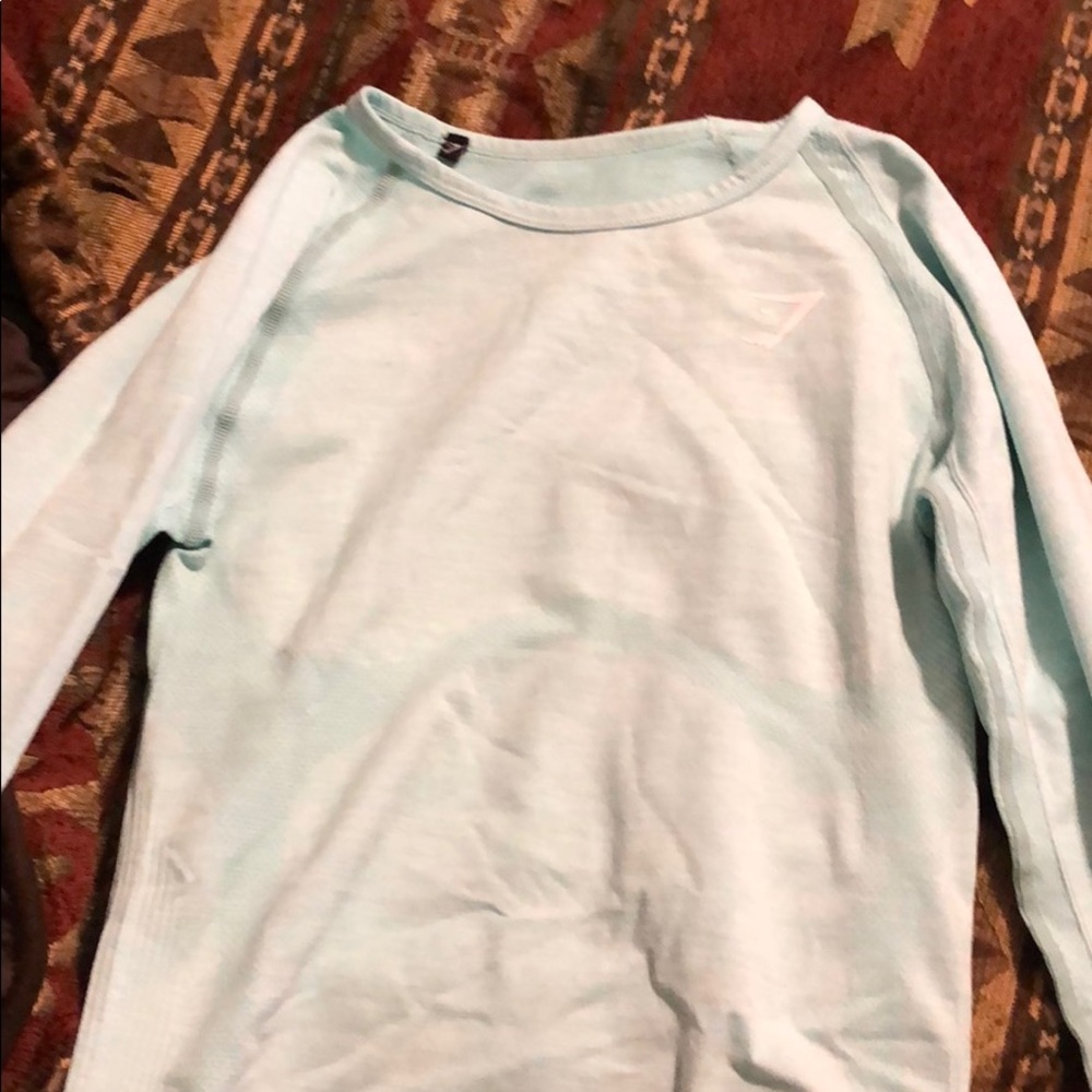 Light blue Gymshark long sleeve